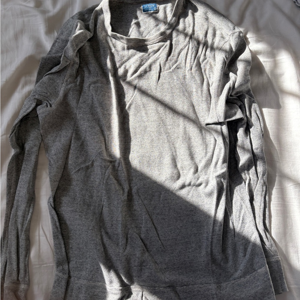 J. Crew Heather Gray Long Sleeve Tee